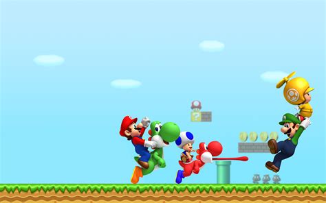 Video Game New Super Mario Bros Wii Hd Wallpaper