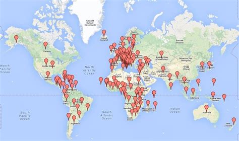 El Mapa Con Los 133 Viajes De Juan Pablo Ii El Papa Viajero