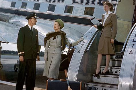 A Brief History Of Flight Attendant Uniforms In Pictures The Points