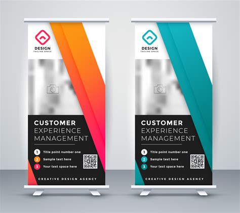 Company Rollup Presentation Banner In Two Colors Download Free Vector