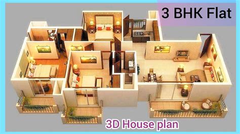 Home Plan Design 3 Bhk