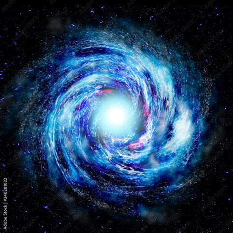 4k Galaxy Image Space Spiral Universe Light Star Blue Black