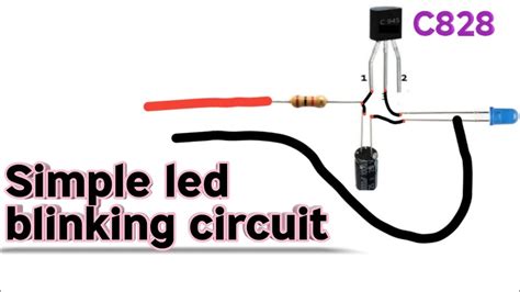 Diy Led Blinking Flasher With C828 Transistor Easyproject4u Youtube