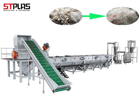 Full Automatic Plastic Film Recycling Plant PP PE Soft Material Washing
