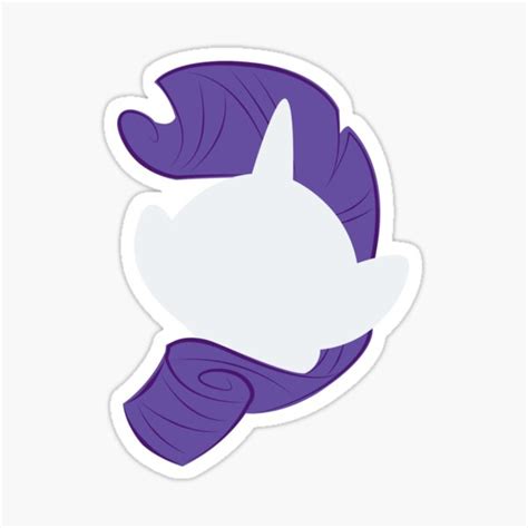Rarity Drama Silhouette Sticker For Sale By Lcpsycho Redbubble