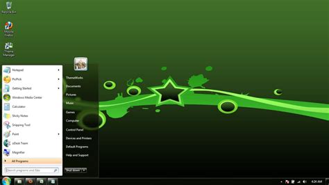 Abstract Green 1 Windows 7 Theme By Windowsthemes On Deviantart