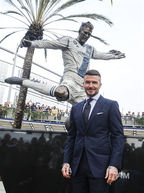 David Beckham’s Statue Unveiled In Los Angeles