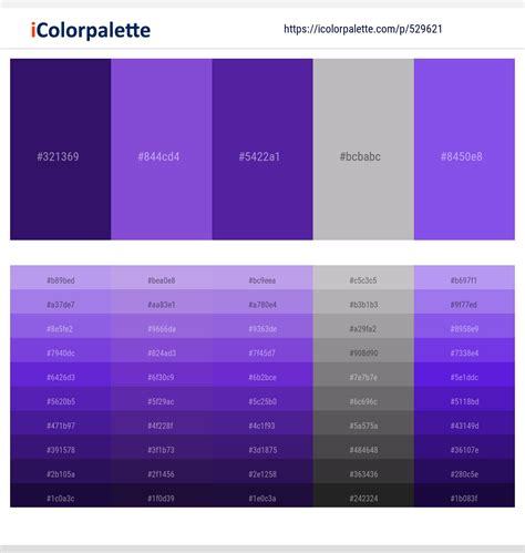 2500 Latest Color Schemes With Medium Purple Color Tone Combinations