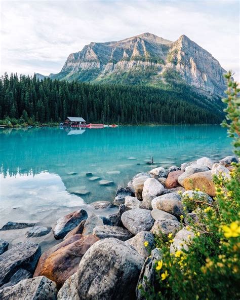 Lake Louise Is A Hamlet In Banff National Park In The Canadian Rockies
