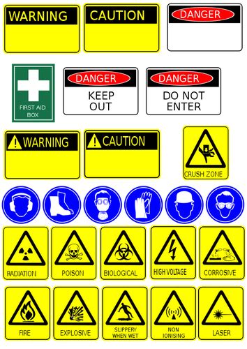 Safety Signs Collection Vector Image Public Domain Vectors