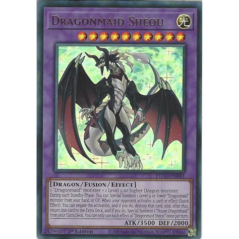 Yu Gi Oh Trading Card Game Etco En041 Dragonmaid Sheou 1st Edition Ultra Rare Card