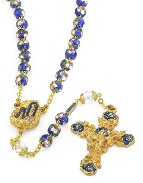 Lourdes Gold Plated Rosary Beads