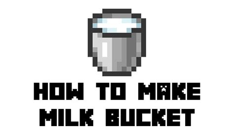 Minecraft How To Make Milk Bucket Youtube