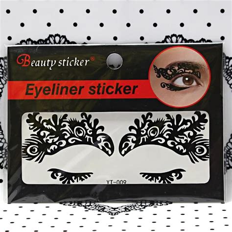1 sheet sexy queen lace eye shadow stickers for night club party makeup tattoo halloween face