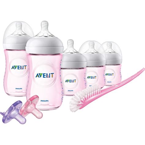 Philips Avent Natural Baby Bottle Pink T Set Scd20611 Walmart