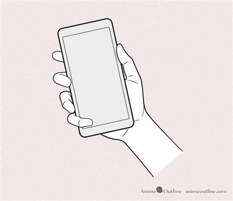 Anime Hand Holding Phone Drawing Anime Hands Hand Holding Phone