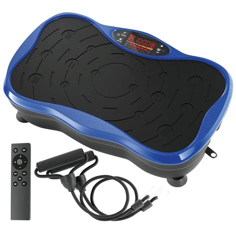 Belmint Vibration Plate Exercise Machine Full Body Workout Platform With 2 Resistance Bands