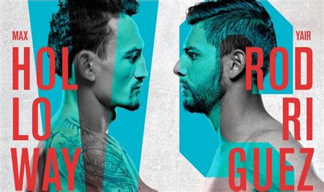 UFC Vegas Holloway Vs Rodriguez Karta Walk MyMMA Pl MMA News