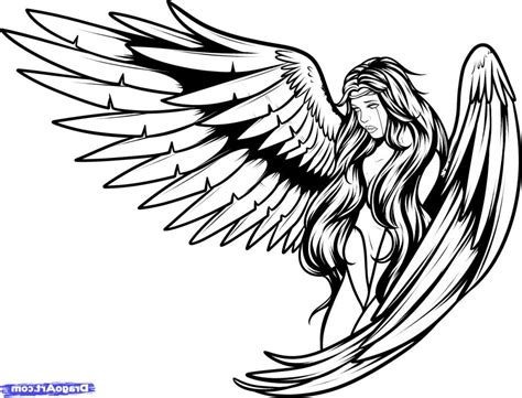 Simple Drawings Of Angels At Explore Collection Of