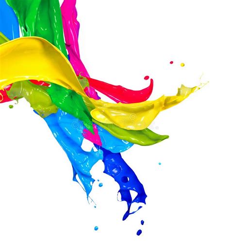 Colorful Paint Splashes Stock Illustration Illustration Of Consistent