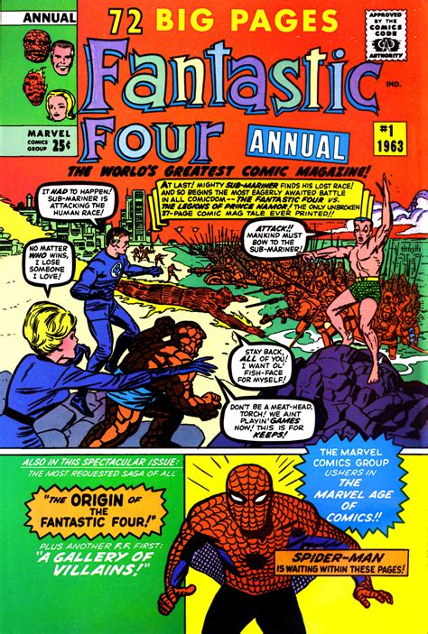 Fantastic Four Annual Vol 1 1 Marvel Database Fandom Powered By Wikia