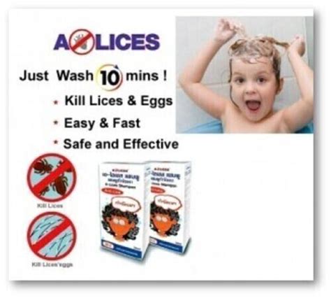 5x A Lices Lotion 1 60ml Head Lice Shampoo Kill Head And Crab Lice Dhl