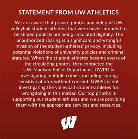 Wisconsin Volleyball Nude Leak Came From A Player S Phone Outkick