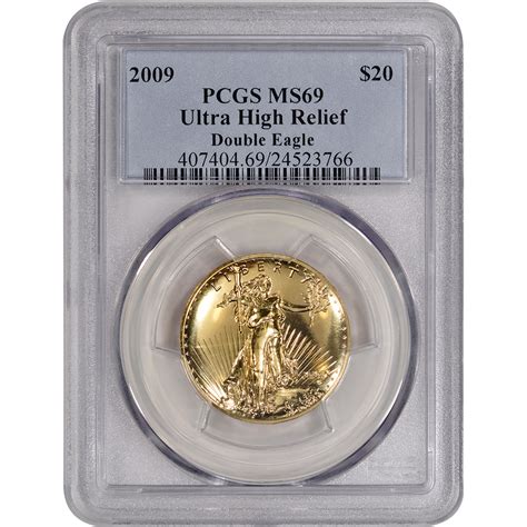 2009 Us Gold 20 Ultra High Relief Double Eagle Pcgs Ms69 Ebay