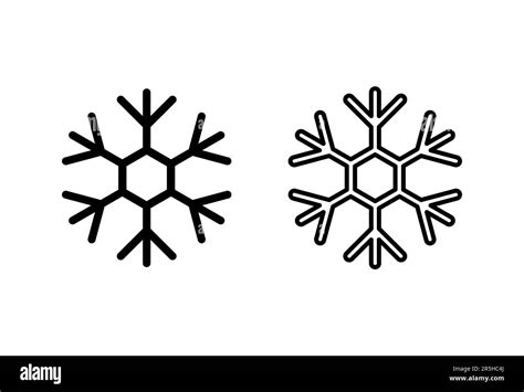 Snow Icon Set Snowflake Icon Vector Stock Vector Image And Art Alamy