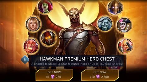Hawkman Premium Hero Chest Opening Injustice 2 Mobile Youtube