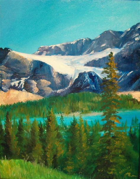 Glacier Painting By Ellen Canfield Fine Art America