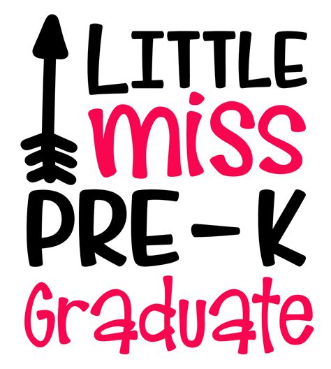 Little Miss Pre K Graduate Free Svg File Svg Heart