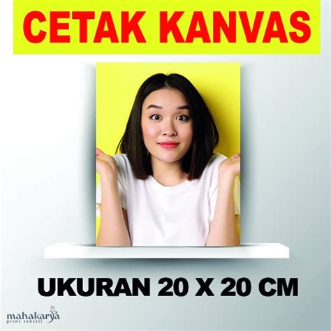 Jual Cetak Foto Kanvas Canvas Photo Print 20 X 20 CM Shopee Indonesia