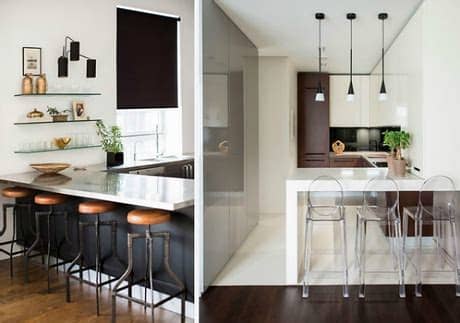 Especialistas en muebles para la cocina. Medidas y consejos para instalar una barra en la cocina ...