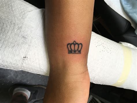 Maybe you would like to learn more about one of these? crown tattoo, simple tattoo, small crown tattoo, wrist ...