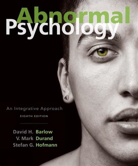 Abnormal Psychology 8th Edition By David Barlow Hardcover 9781305950443 Buy Online At The Nile