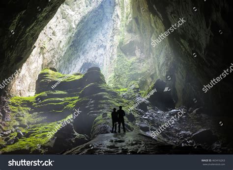 Mystery Misty Cave Entrance Son Doong Stock Photo