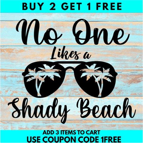 no one likes a shady beach svg png dxf file beach svg vacation etsy uk