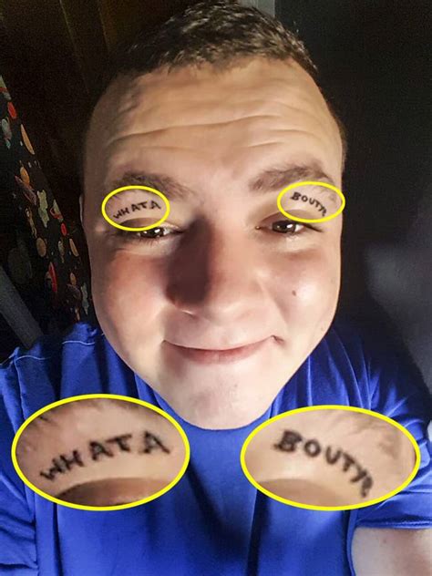 Drunk Man Reckons Its A Good Idea To Get Tattoo On His Eyelids Ladbible