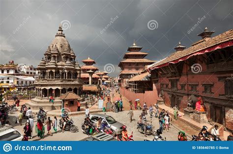 Aerial View Of Patan Durbar Square In Kathmandu Of Nepal Editorial