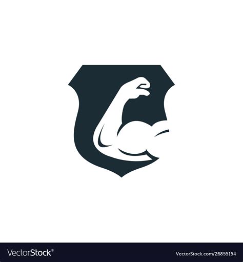 Power Gym Logo Design Royalty Free Vector Image