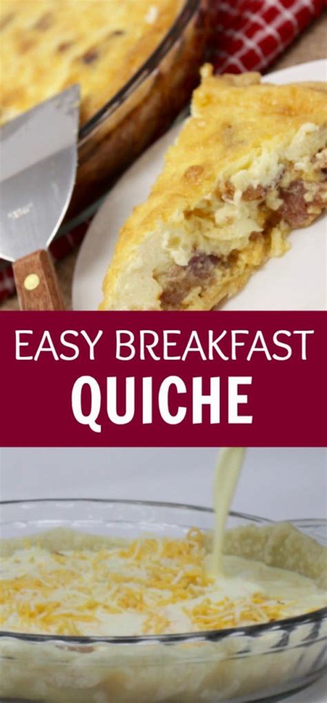 Quick And Easy Breakfast Casserole Quiche Recipe