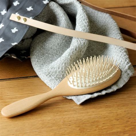 Wood Pin Hair Brush By Etico Green Elephant Nz