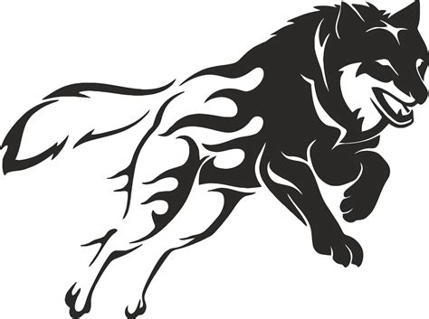 Wolf Stencil Printable