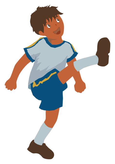 Boy Playing Soccer Clip Art Image Clipsafari