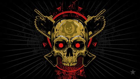 Skull Logo Wallpaper Hd