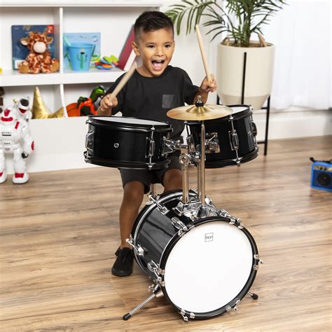Bcp 3 Piece Kids Beginner Drum Musical Instrument Set W Sticks Stool