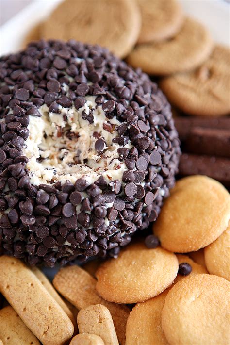 Chocolate Chip Cheese Ball Recipe Youll Love Eighteen25