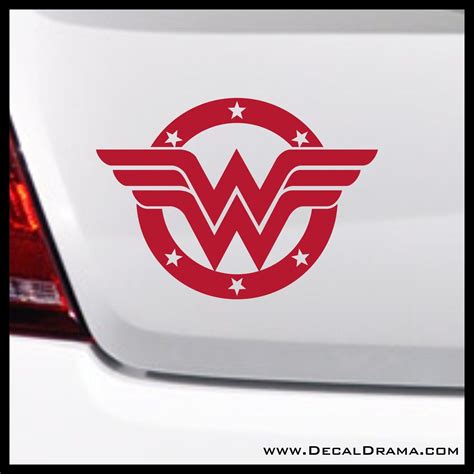 Wonder Woman Stars Emblem Dc Comics Inspired Justice League Fan Art V
