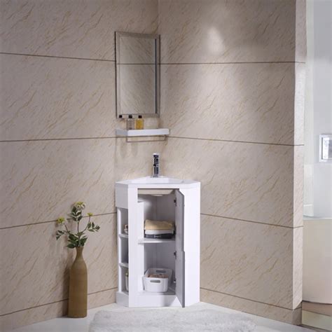 Get the best deals on corner bathroom vanity sinks, basins. Bathroom Corner Shelf Vanity Unit Cloakroom Basin Sink ...